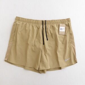 Nike Men's Challenger 5” Shorts Tan with Black Drawstring